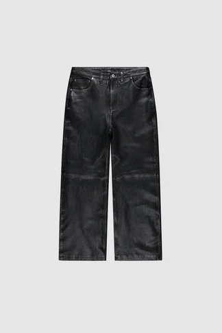 Faded Leather Pants
